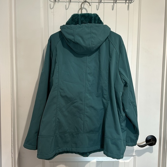 Turquoise winter jacket - Picture 3 of 5